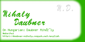 mihaly daubner business card